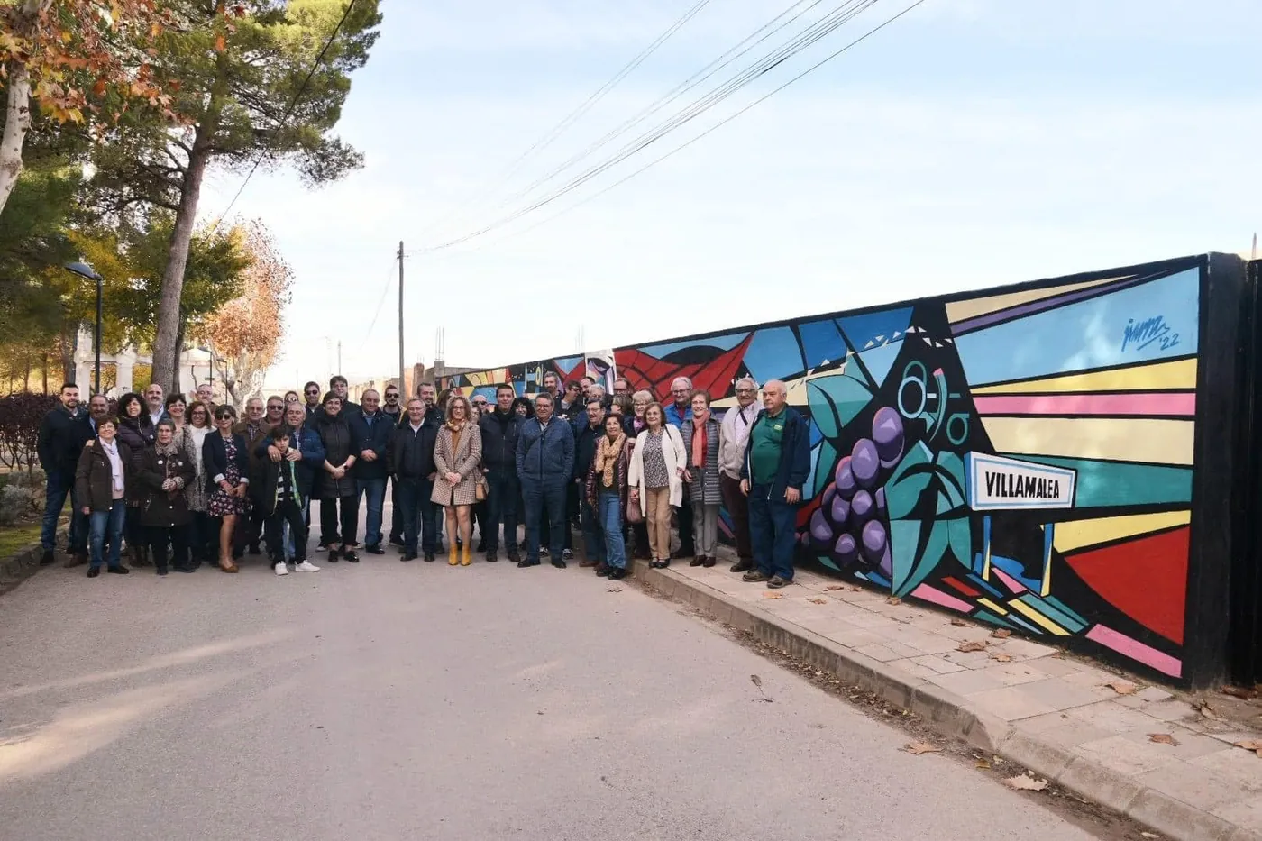 Obra de muralismo en Valencia