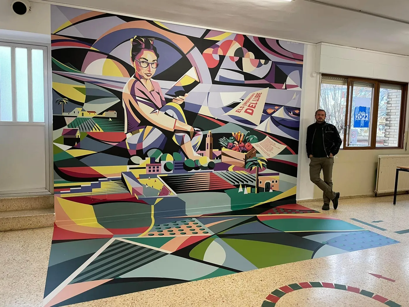 Obra de muralismo en Valencia